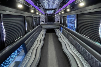 Fort Wayne Party Bus Interior